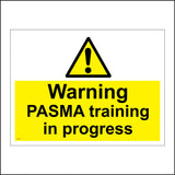 WT132 Warning Pasma Training In Progress