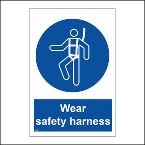 MA188 Wear Safety Harness Sign with Man Harness