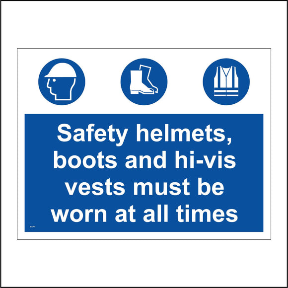 MA795 Safety Helmets Boots Hivis Vests Worn All Times