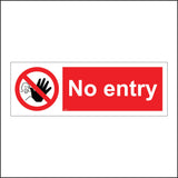 PR021 No Entry Sign with Circle Man Hand