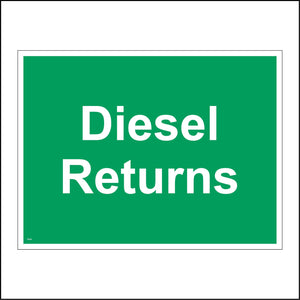 TR263 Diesel Returns Sign