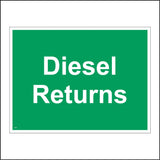 TR263 Diesel Returns Sign