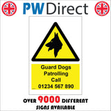 SE142 Guard Dogs Patrolling Call Personalise Design Create