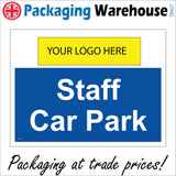 VE263 Staff Car Park Your Logo Choice Personalisation