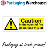 WS652 Caution Do Not Use This Lift Sign with Triangle Exclamation Mark