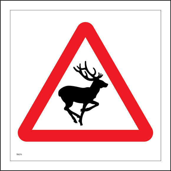 TR079 Deer Sign with Deer