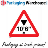TR084 106 Inch Max Height Sign with Triangle