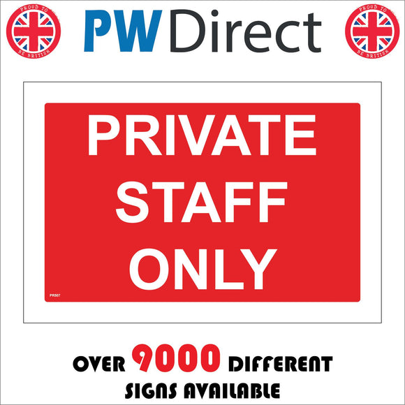 PR507 Private Staff Only
