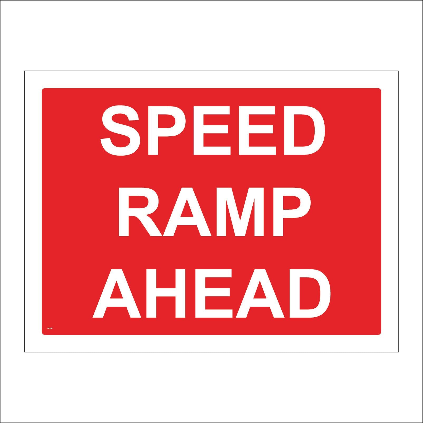 Fast Ramp Arrow Speed Ramp Ahead Sign – PWDirect