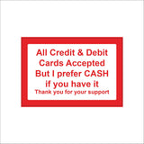 GE962 Cash And Credit Cards Accepted Prefer Cash