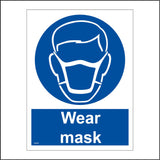MA686 Wear Mask Sign with Mask Face
