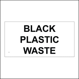 CS612 Black Plastic Waste Environment Non Recyclable