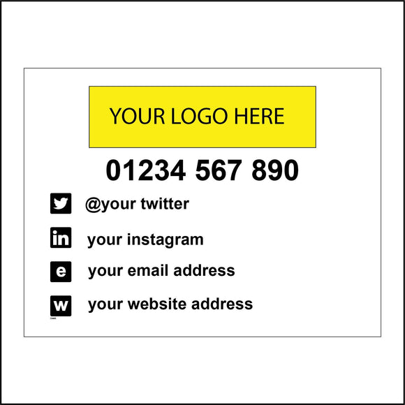 CS405 Your Logo Telephone Email Instagram Twitter Details