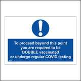 MA814 To Proceed Beyond Point Vaccinated Regular Testing