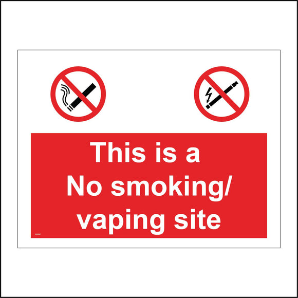 NS097 This Is A No Smoking Vaping Site