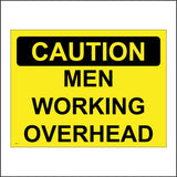 WS431 Caution Men Working Overhead Sign