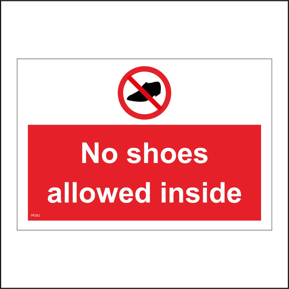 PR382 No Shoes Allowed Inside Clean Carpets Religion Barefoot