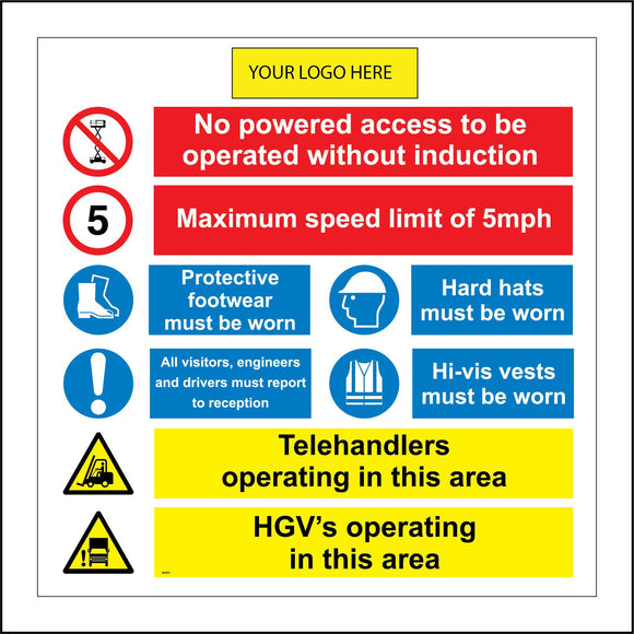 MU252 No Powered Access Telehandlers PPE Logo Safety
