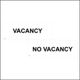 DS034 Vacancy No Vacancy Door Plaque Sign Double Sided