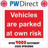 VE343 Vehicles Are Parked At Owners Risk