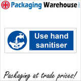 MA610 Use Hand Sanitiser Sign with Hands/Tap