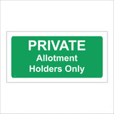 VE277 Private Allotment Holders Only