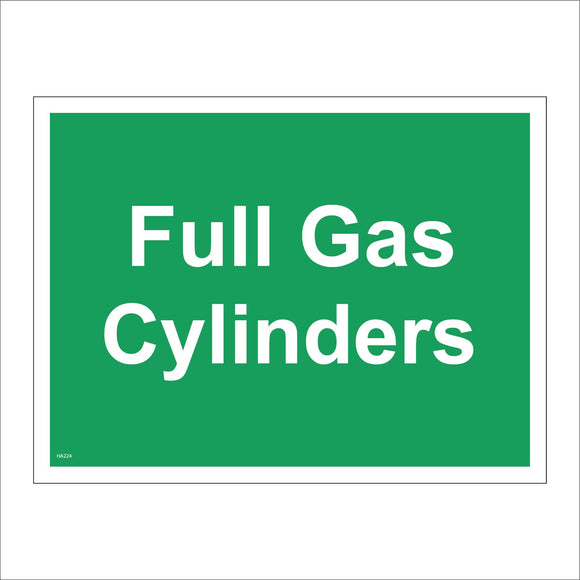 HA224 Full Gas Cylinders Containers Bottles
