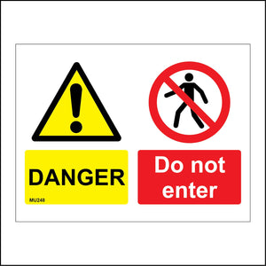 MU248 Danger Do Not Enter