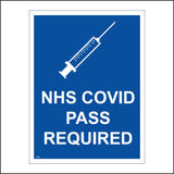 MA854 NHS Covid Pass Required Vaccine Injection