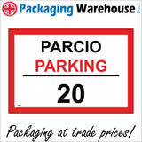 CM352 Parcio Parking Welsh Bilingual Choice Number House