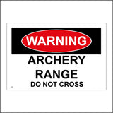 PR485 Warning Archery Range Do Not Cross