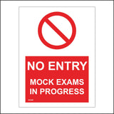 SC005 No Entry Mock Exams In Progress Study Paper Practical