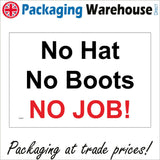 CS437 No Hat No Boots No Job Safety Equipment Gear