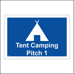 VE405 Tent Camping Pitch 1 One Campsite Area