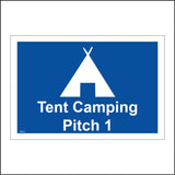 VE405 Tent Camping Pitch 1 One Campsite Area