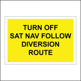 VE238 Turn Off Sat Nav Follow Diversion Route