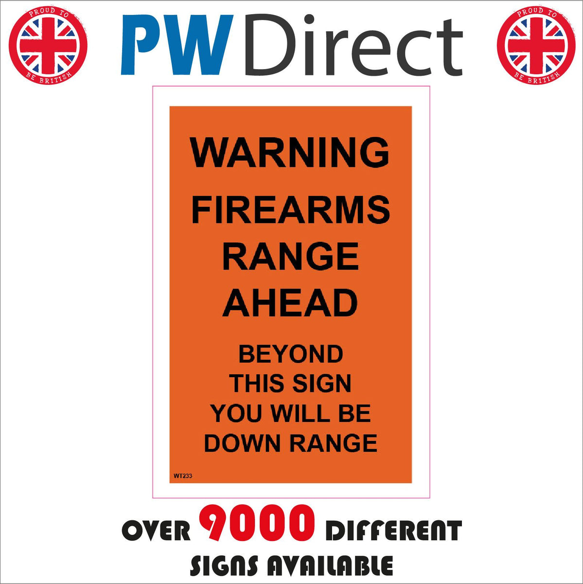Firearms Range Ahead Beyond Down Warning – PWDirect