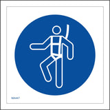 MA447 Safety Harness  Sign with Circle Person Harness