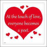 IN049 At The Touch Of Love, Everyone Becomes A Poet. Sign with Hearts
