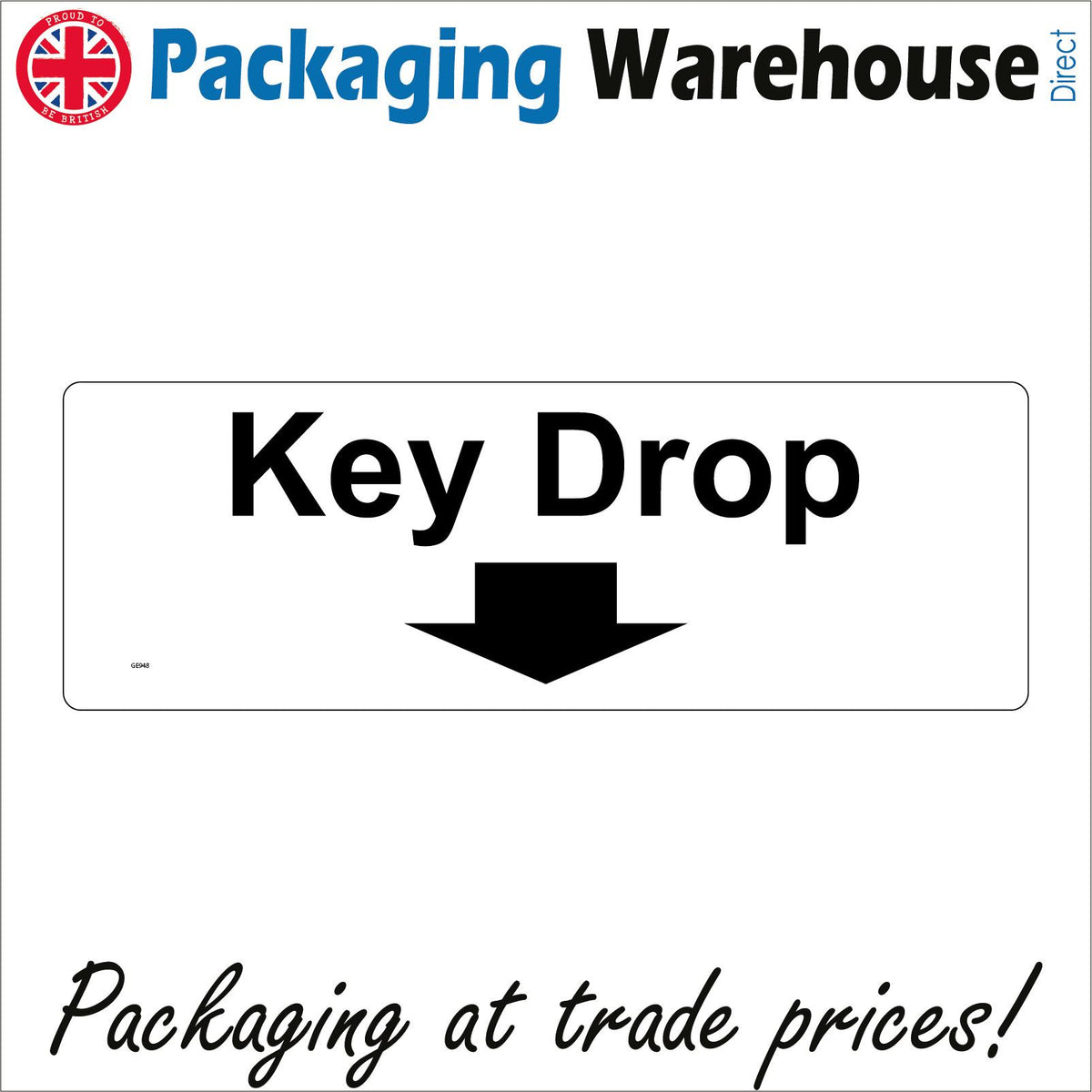 Key Drop Down Arrow Black Box Safe – PWDirect